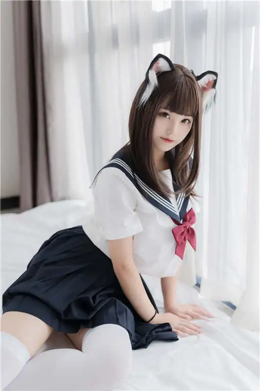 蜜汁猫裘 - 猫耳JK[40P/110MB]