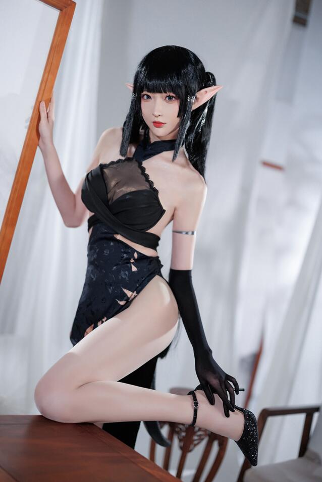 【Cos/寫真】南宮 – NO.084 明日方舟森蚺旗袍