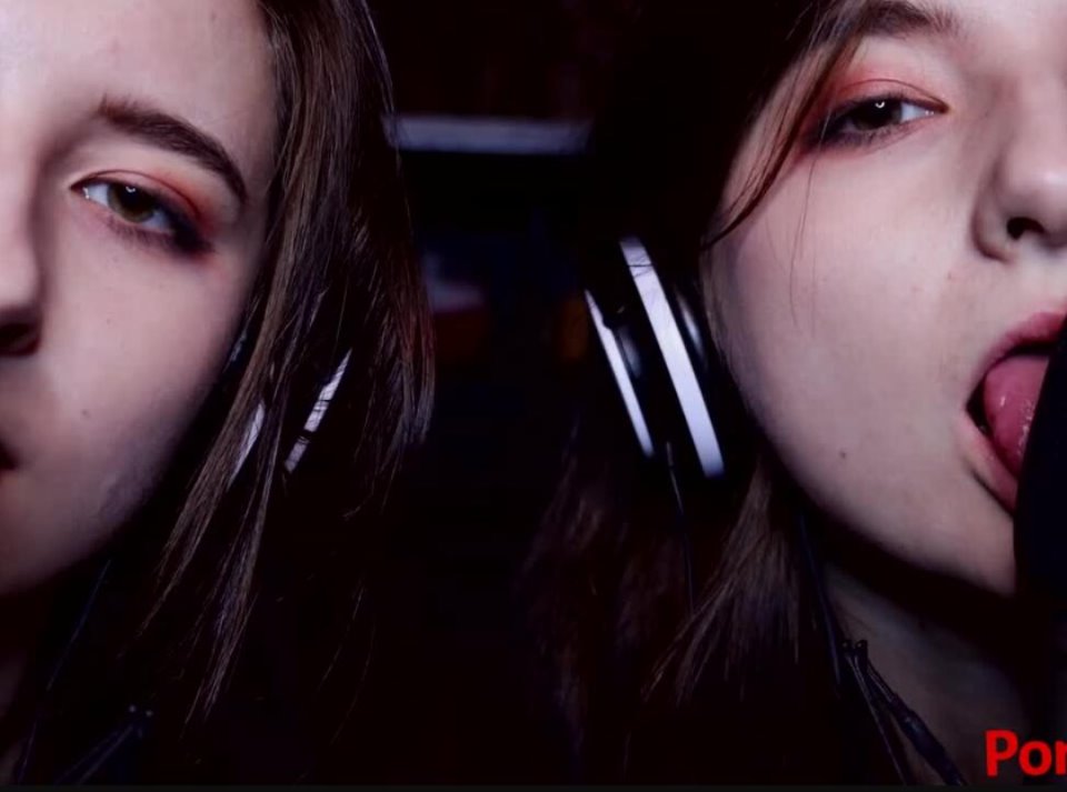 AftynRose ASMR – 双胞胎呻吟呼吸接吻舔-资源巴士