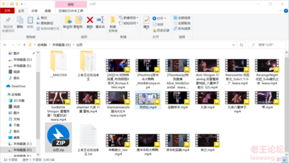[其他] [自行打包] 山田大佬视频分享 [18v+3G][百度盘]