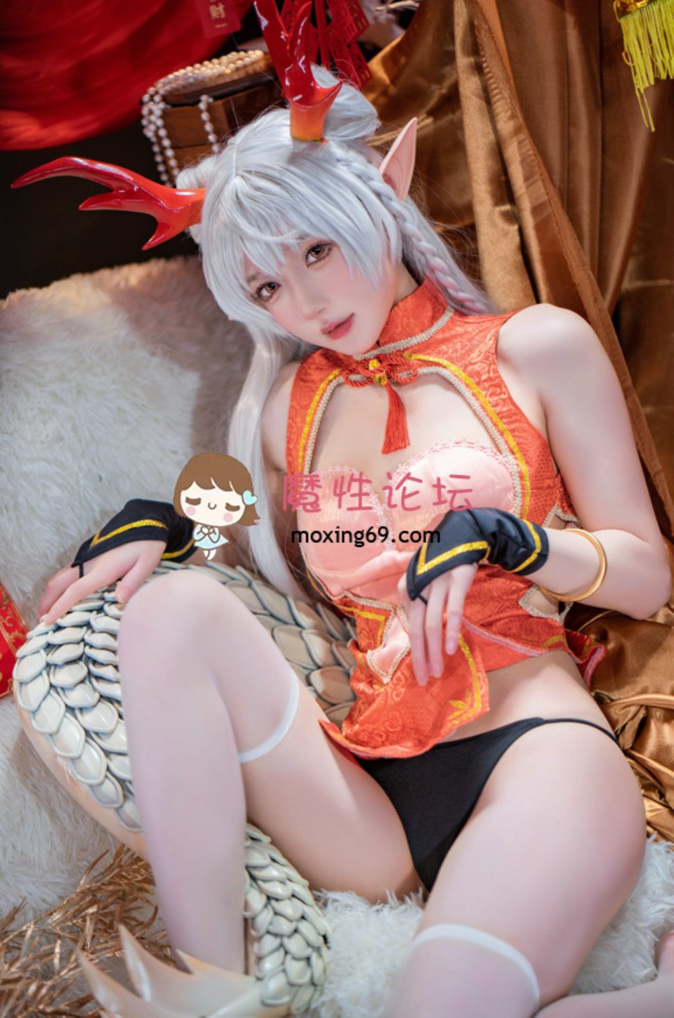 [cosplay] 阿包也是兔娘 NO.084 新春贺图 龙妹[45P1V-1.24G][百度云]