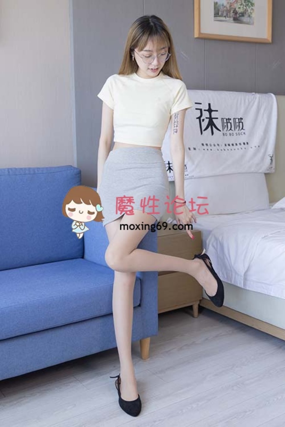 [美图] 袜啵啵 265期 稚予-平底鞋、高跟鞋、黑丝、肉丝[148P+1V／5.41G百度网盘]
