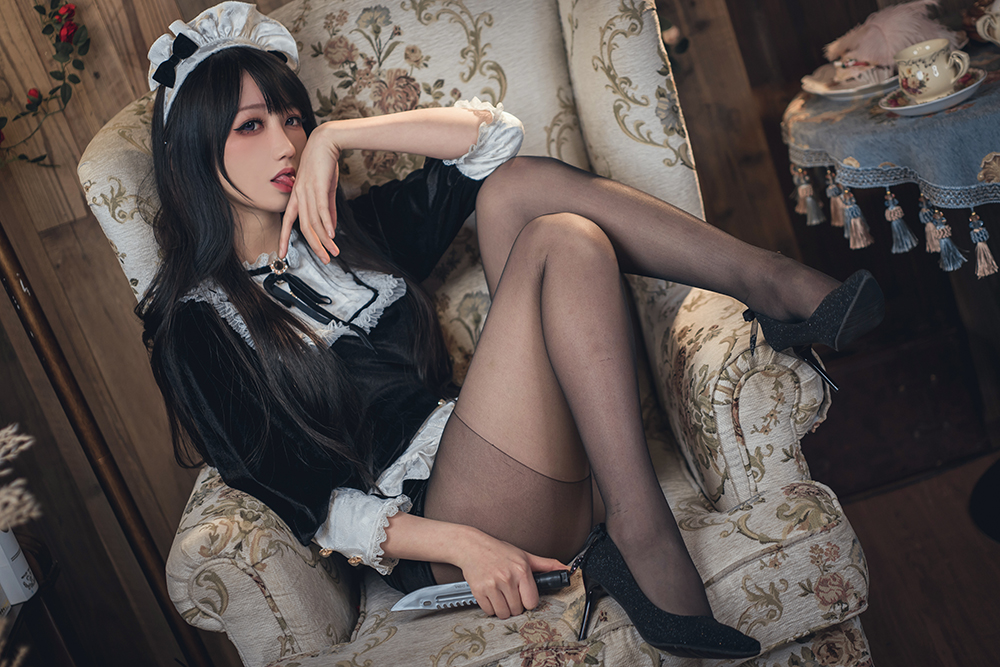 B站UP抖个姬灵 - 舰长 女仆[16P][233MB百度云]