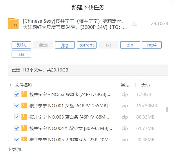 桜井宁宁写真54套【3000P 34V】29.1G