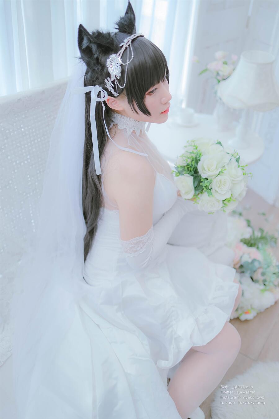 Nyako喵子-爱宕婚纱[62P]