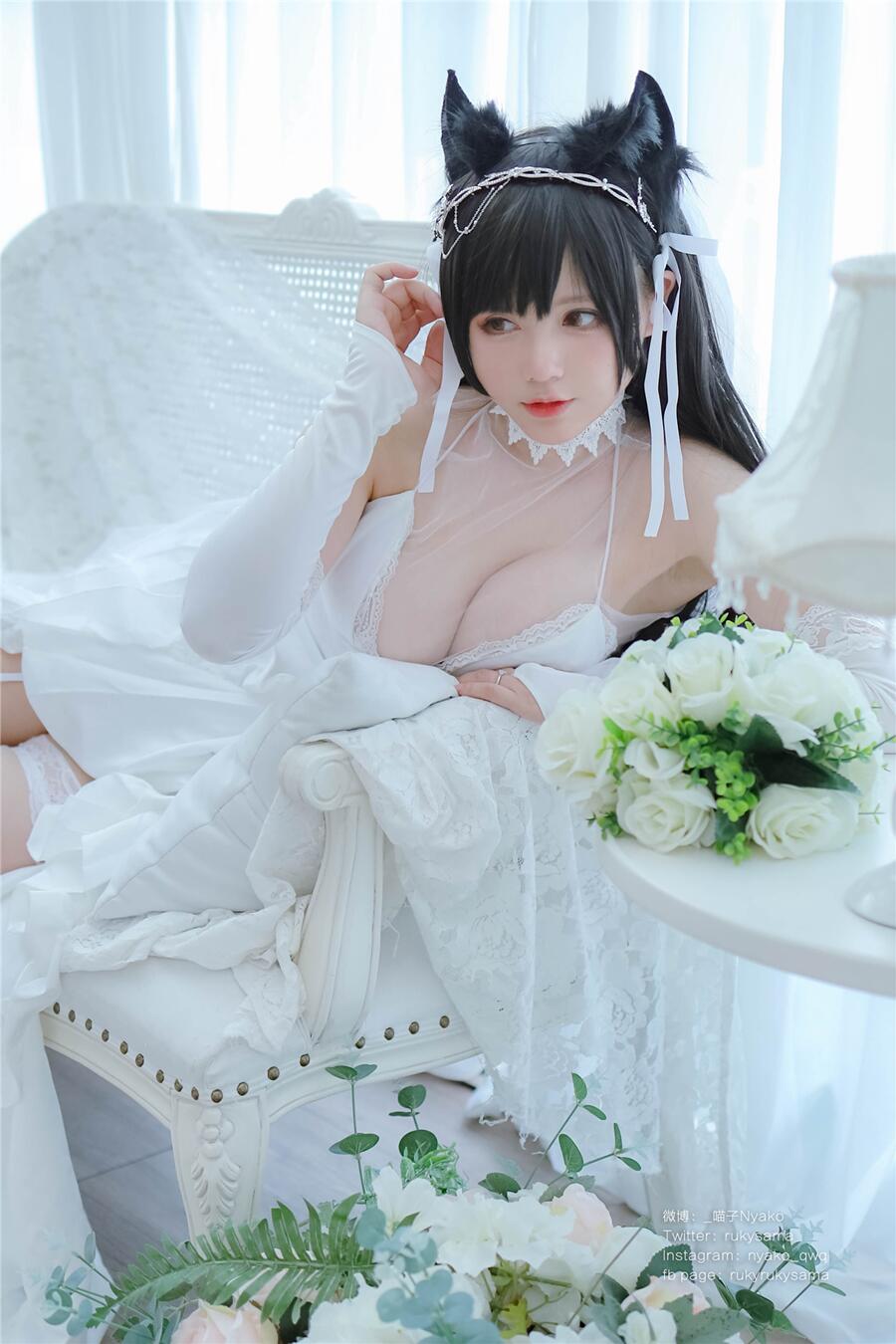 Nyako喵子-爱宕婚纱[62P]
