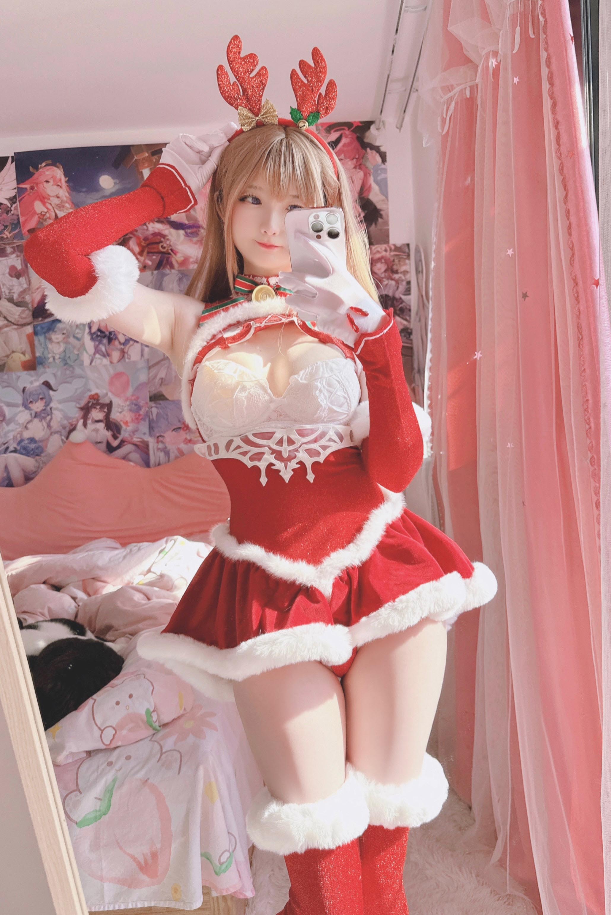 【新】Misa呆呆 - 2024.12.22 サンタ [16P][25MB百度云]