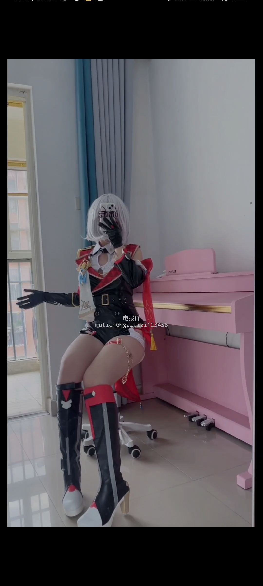 抖音小小蘇 cos托帕 足控 1v203m