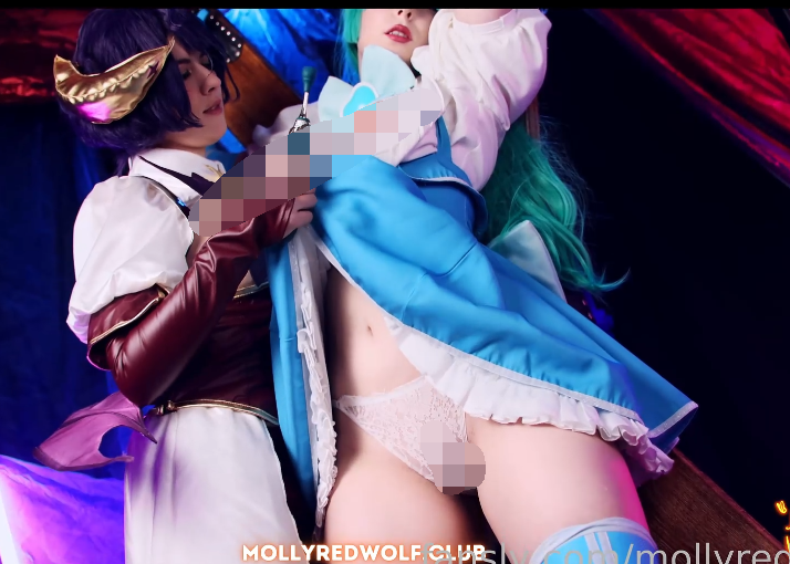 欧美极品cos女神-红狼莫莉（mollyredwolf）-新 柊舞缇娜的调教（1V,429M）