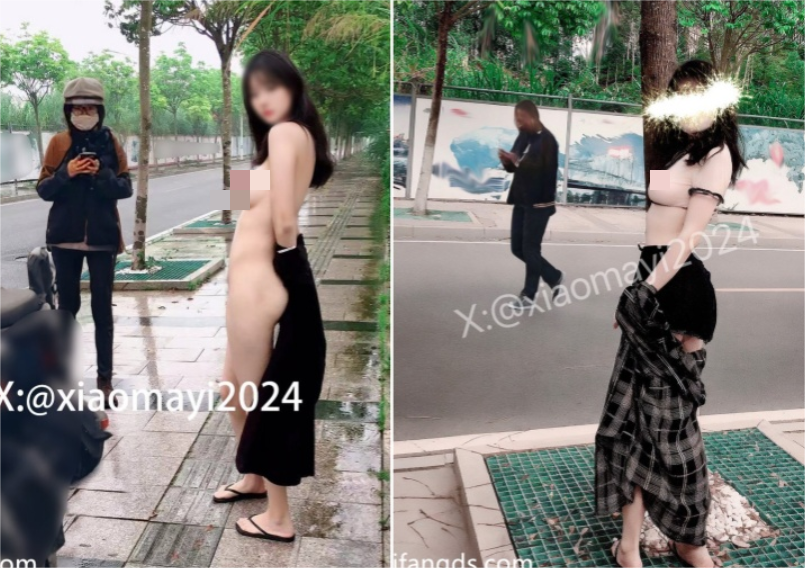 ✅极品身材颜值御姐『xiaomayi2024』紧致刺激人前露出，外人眼中的女神被金主爸爸牵着狗链户外爆操！(9V) 198M