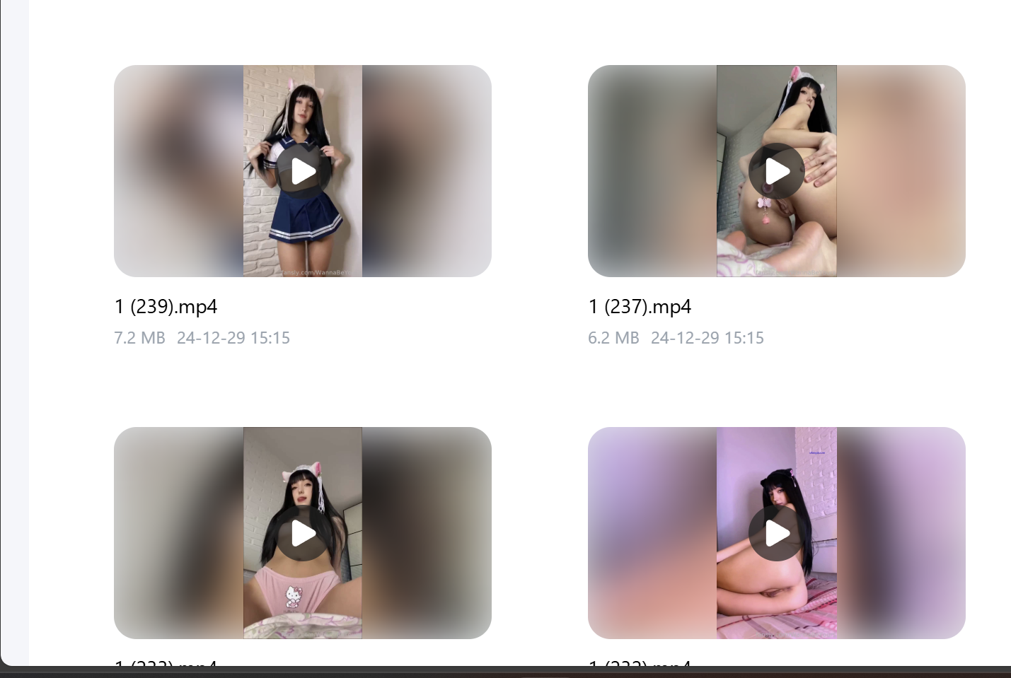高颜值萝莉 24G合集WannaBeYours(以前叫marthafeet)[384v 414p 24g pikpak]