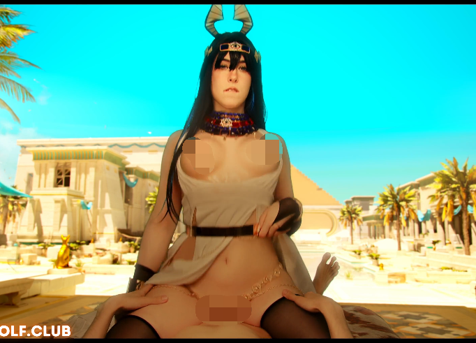 欧美极品cos女神-红狼莫莉（mollyredwolf）-新  埃及猫（1V,1.52G）