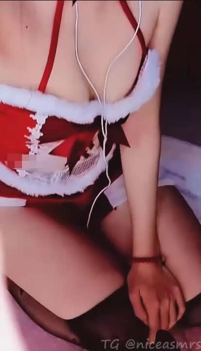 秋水 20241225圣诞节视频-纯欲兔女郎的服侍