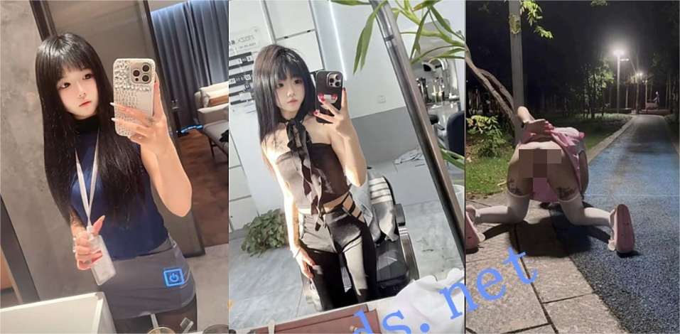 抖音【呆呆呓宝宝呓】极品可爱萝莉户外撒尿自慰福利  【9v516MB】