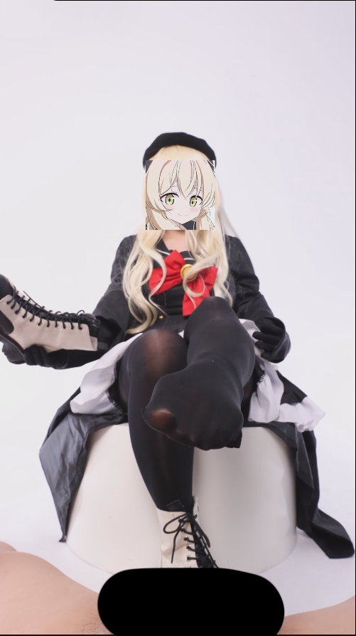 【新-足控】胖哒-碧蓝档案教授cos，白靴黑丝足交【1V】【318MB百度云】