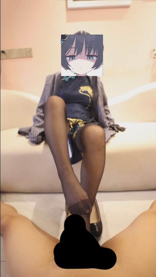 【新-足控】胖哒-蔚蓝档案妃咲cos高跟黑丝足交【1V】【317MB百度云】