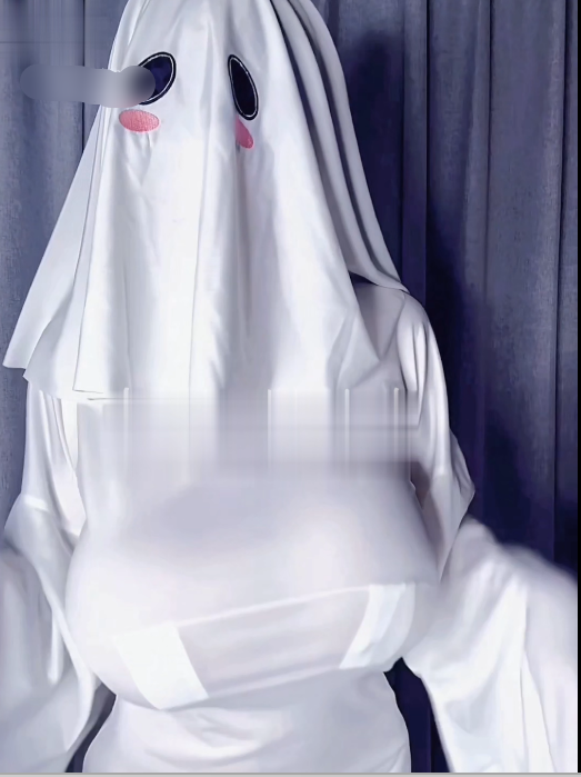 湾湾极品大奶萌妹【Haru哈噜/萧婷安】巨乳幽灵娘，萌妹各种姿势抖奶【964M/1V】