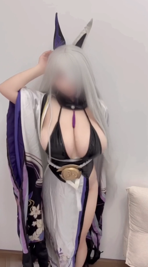 亚哈女菩萨！B站COS福利姬【亚哈Ahab】巨乳大奶牛